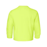 Jerzees Dri-Power Youth Long Sleeve 50/50 T-Shirt - Safety Green, M