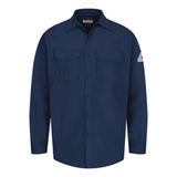 Bulwark Flame Resistant Excel Work Shirt - Navy, S