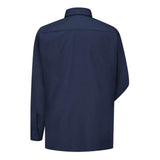 Red Kap Ripstop Long Sleeve Shirt - Navy, M