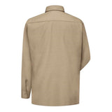 Red Kap Ripstop Long Sleeve Shirt - Khaki, Xl