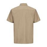 Red Kap Ripstop Short Sleeve Work Shirt - Khaki, S