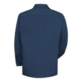 Red Kap Long Sleeve Uniform Shirt Long Size - Navy, M