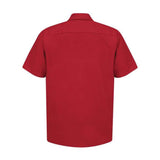 Red Kap Short Sleeve Work Shirt Long Size - Red, Lt