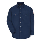 Bulwark Dress Uniform Shirt - Excel Fr Comfortouch - 7 Oz. - Long Sizes - Navy, Xlt