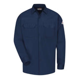 Bulwark Work Shirt - Excel Fr Comfortouch - Long Sizes - Navy, Lt