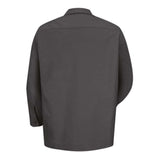 Red Kap Industrial Long Sleeve Work Shirt - Charcoal, L