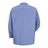 Red Kap Industrial Long Sleeve Work Shirt - Light Blue, Xl