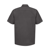 Red Kap Industrial Short Sleeve Work Shirt - Charcoal, S