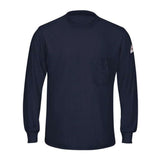 Bulwark Long Sleeve Lightweight T-Shirt - Navy, M