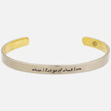 When I Let Go... Mixed Metals Cuff Bracelet