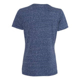 Jerzees Women'S Snow Heather Jersey V-Neck - Navy, S