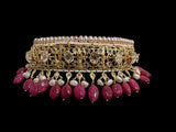 BR497 INSIA BRIDAL SET IN RUBY ( READY TO SHIP )