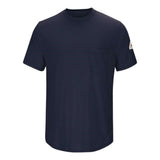 Bulwark Short Sleeve Lightweight T-Shirt - Long Sizes - Navy, Xlt