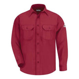 Bulwark Uniform Shirt - Nomex Iiia - Long Sizes - Red, Mt