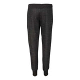 J. America Womens Mlange Fleece Joggers - Black, M