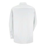 Red Kap Women'S Long Sleeve Specialized Pocketless Poplin Work Shirt - White, Xl