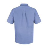 Red Kap Poplin Short Sleeve Dress Shirt - Long Sizes - Light Blue, Xlt