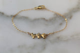 Holy Family Hearts® Bracelet In Polished Brass Tiny Version