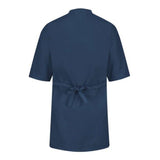 Red Kap Collarless Butcher Wrap - Navy, M