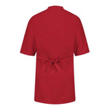 Red Kap Collarless Butcher Wrap - Red, M