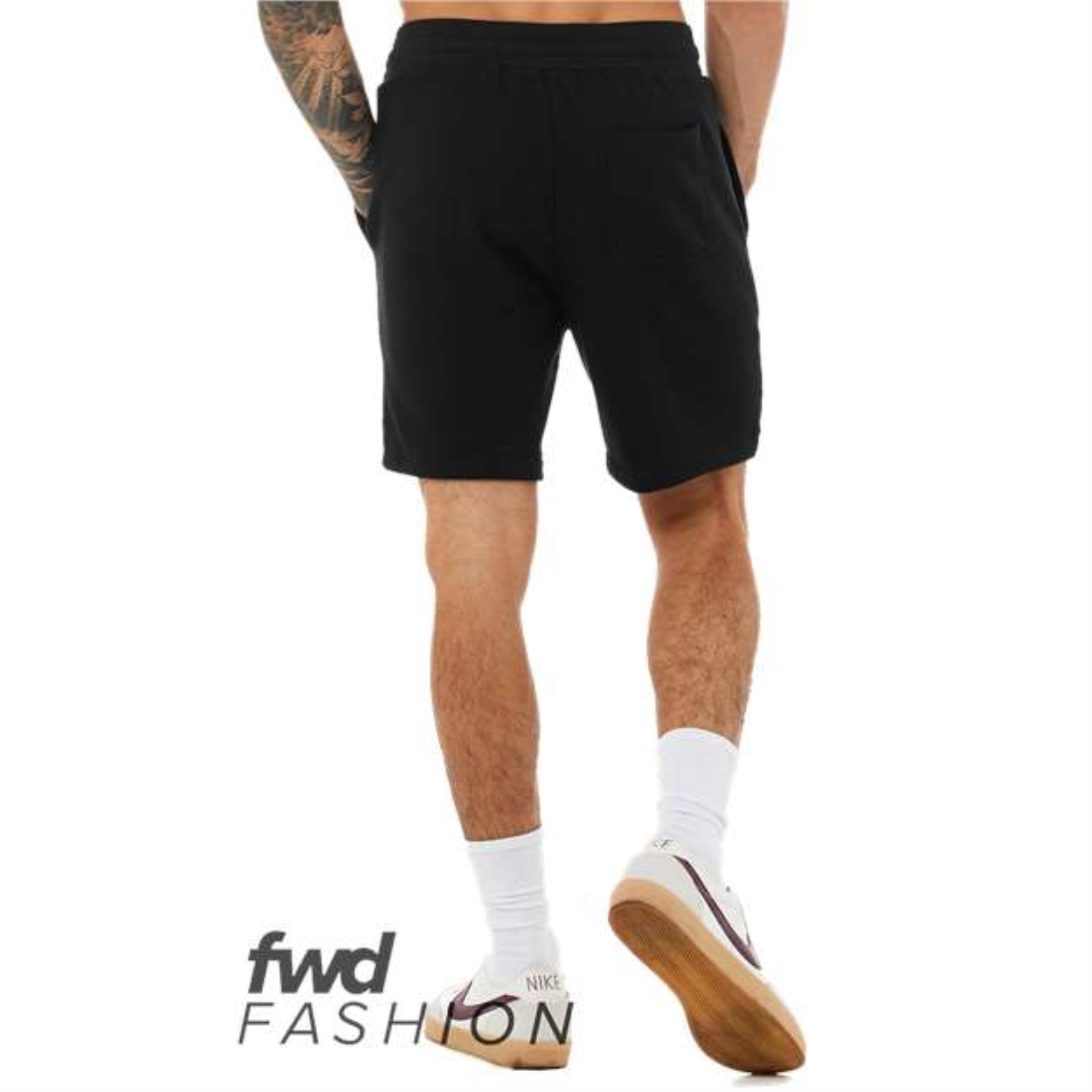 Bella + Canvas Fwd Fashion Unisex Sweatshorts - Black, Xs