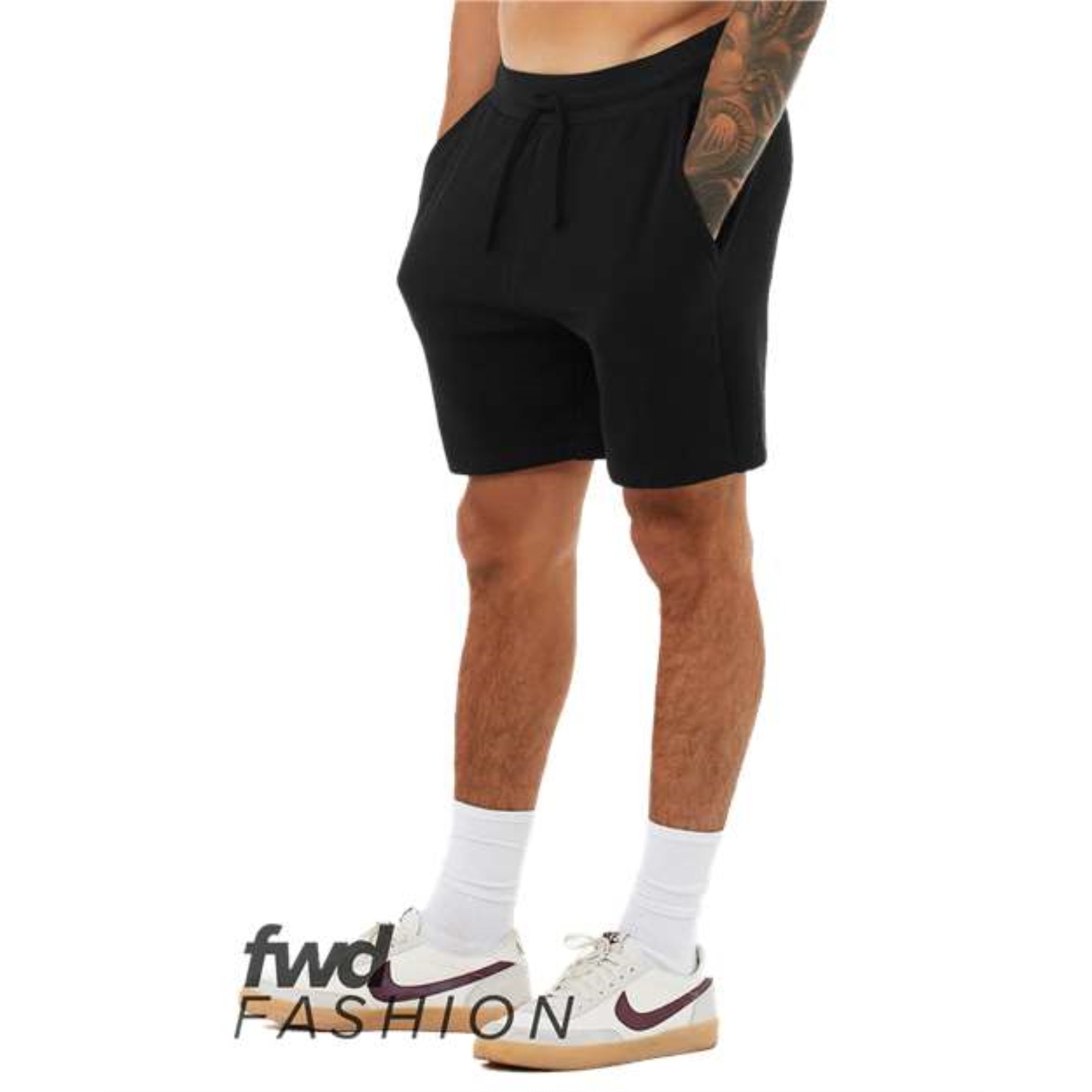 Bella + Canvas Fwd Fashion Unisex Sweatshorts - Black, Xs