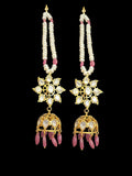 BR310 Bridal jadavi lacha , satlada in moissanite and emeralds ( SHIPS IN 5 WEEKS )