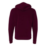 Bella + Canvas Unisex Sponge Fleece Full-Zip Hoodie - Maroon, S