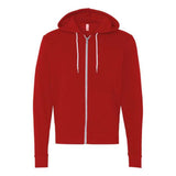 Bella + Canvas Unisex Sponge Fleece Full-Zip Hoodie - Red, Xl