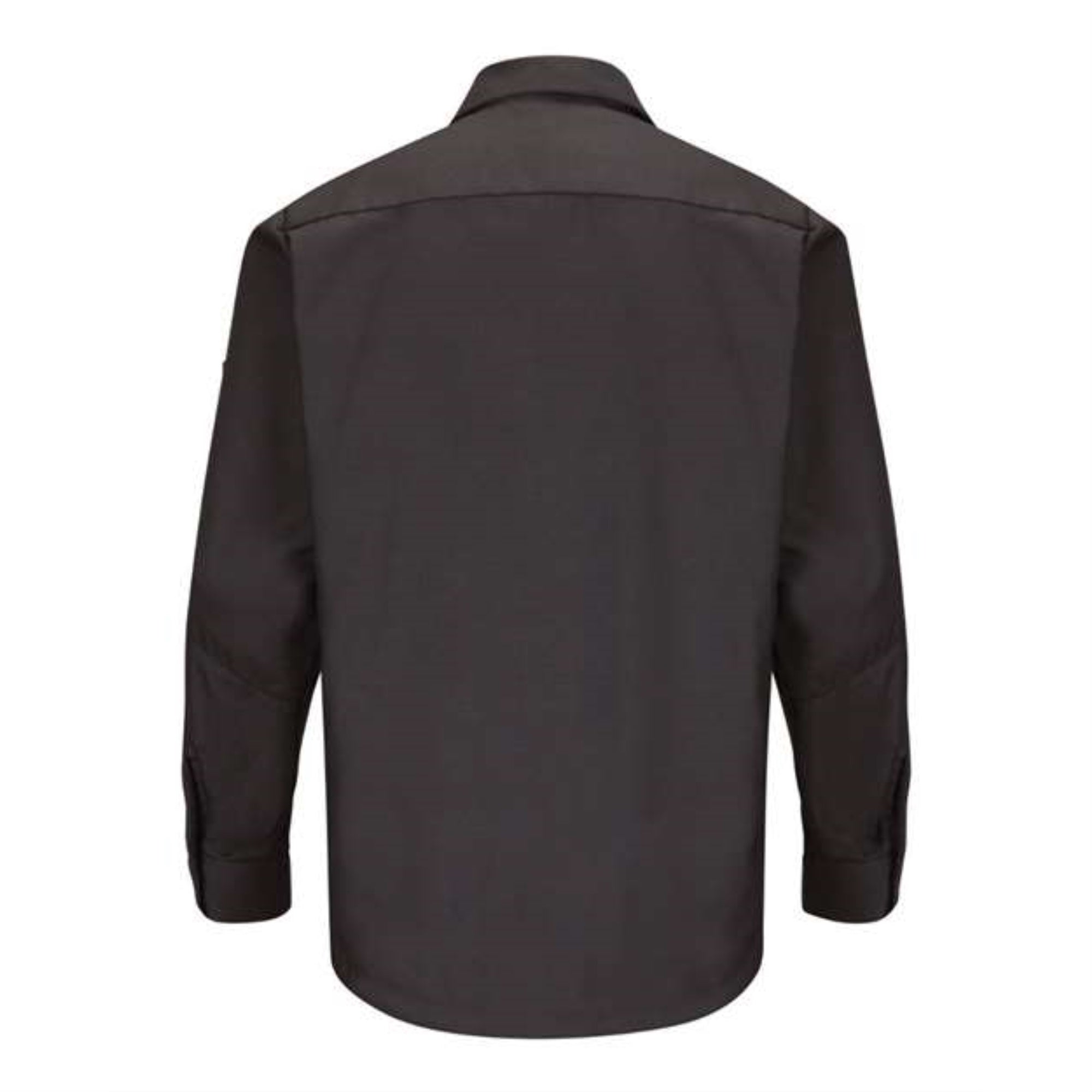 Red Kap Long Sleeve Automotive Crew Shirt - Charcoal, M