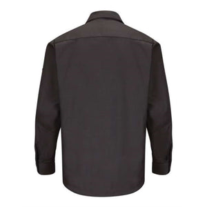 Red Kap Long Sleeve Automotive Crew Shirt - Charcoal, L