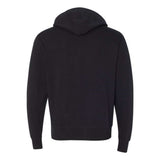 Independent Trading Co. Unisex Heathered French Terry Full-Zip Hooded Sweatshirt - Black, S