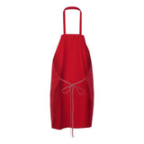 Chef Designs Bib Apron - Red, One Size