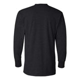 J. America Vintage Brushed Jersey Henley - Black, Xs