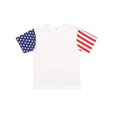 Code Five Stars & Stripes T-Shirt - White, S