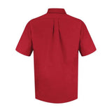 Red Kap Poplin Short Sleeve Dress Shirt - Red, M