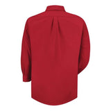 Red Kap Poplin Long Sleeve Dress Shirt - Red, M