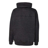J. America Womens Mlange Fleece Cowl Neck Sweatshirt - Black, S