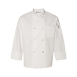 Chef Designs Button Chef Coat With Thermometer Pocket - White, M