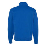 Jerzees Nublend Cadet Collar Quarter-Zip Sweatshirt - Royal, M