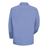 Red Kap Cotton Long Sleeve Uniform Shirt - Light Blue, Xl
