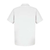Red Kap Cotton Short Sleeve Uniform Shirt - White, Xl