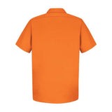 Red Kap Cotton Short Sleeve Uniform Shirt - Orange, Xl
