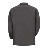 Red Kap Utility Long Sleeve Work Shirt - Charcoal, M