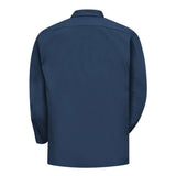 Red Kap Utility Long Sleeve Work Shirt - Navy, M