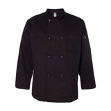 Chef Designs Black Traditional Chef Coat - Black, L