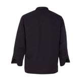 Chef Designs Black Knot Button Chef Coat - Black, Xs