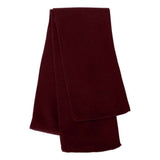 Sportsman Knit Scarf - Maroon, One Size