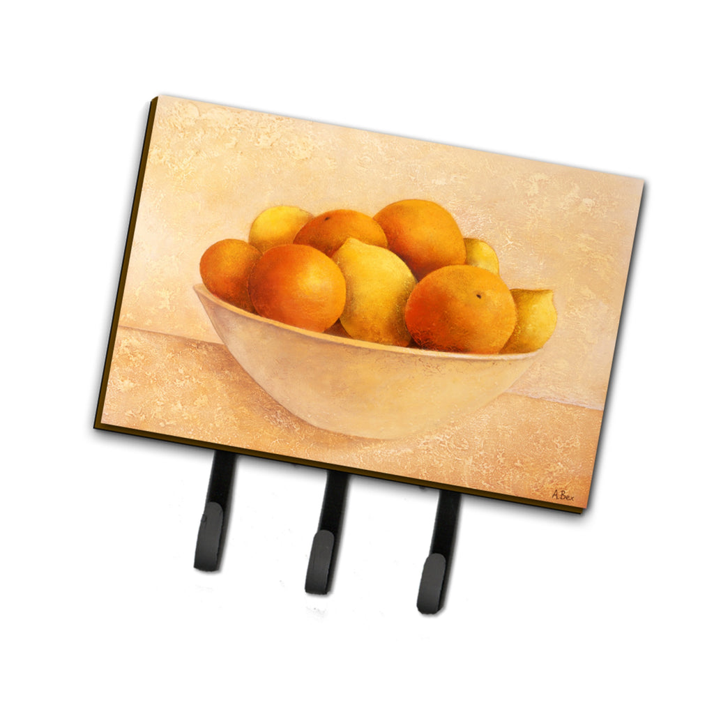 Caroline's Treasures Oranges & Lemons In A Bowl Leash Or Key Holder