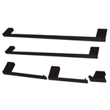 Kingston Brass Bahk6312478Mb Metzinger 5-Piece Bathroom Accessory Set, Matte Black